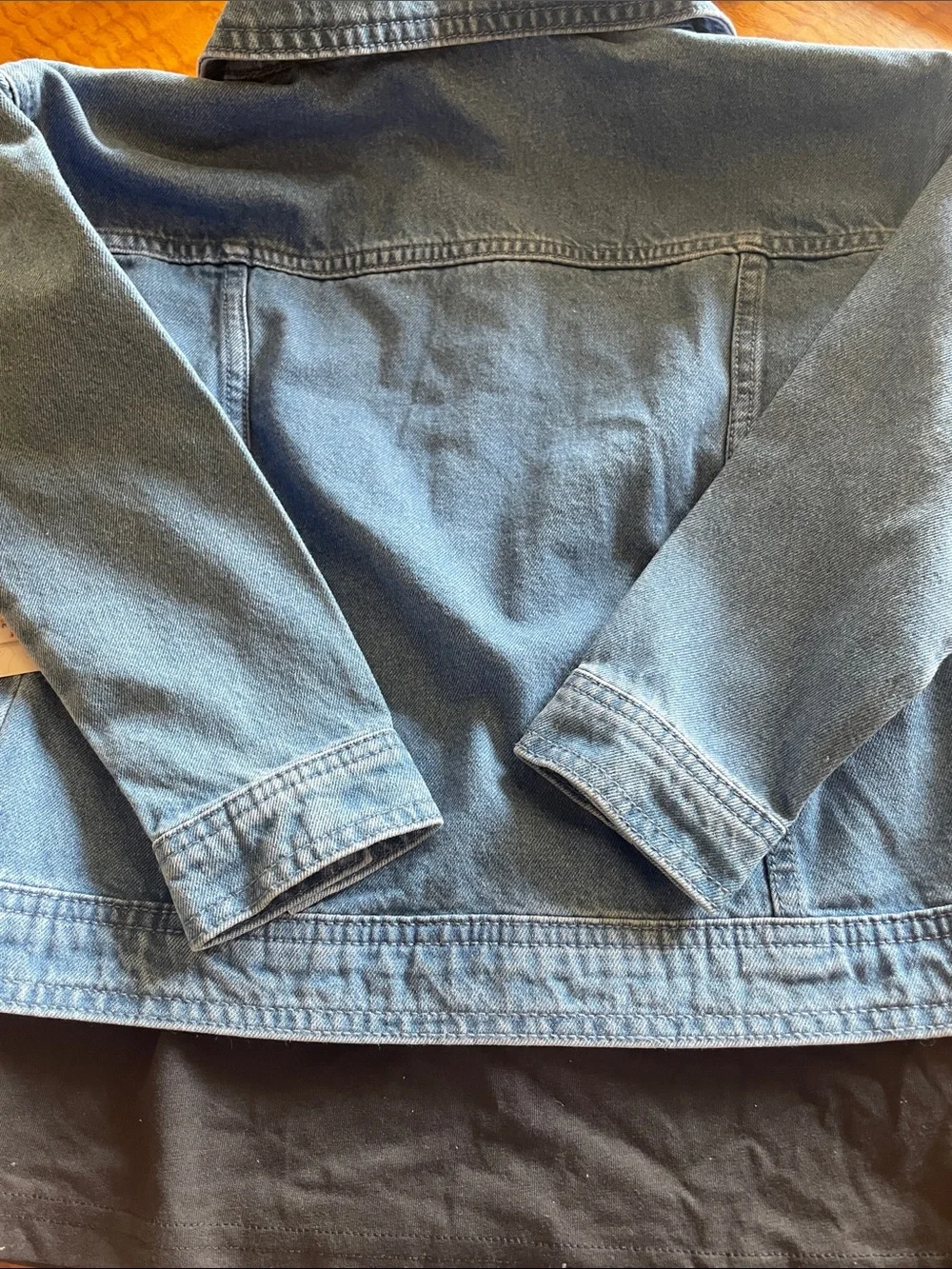 Disney Light Blue Denim Mickey Mouse Embroidered Jacket